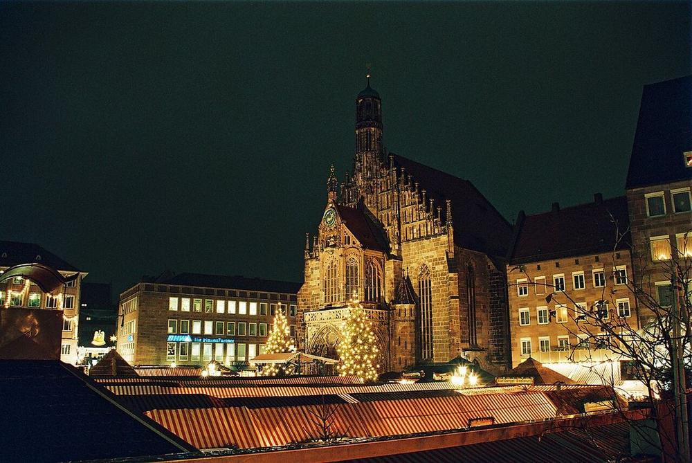 The Frauenkirche above the Christkindlesmarkt, Nuremberg