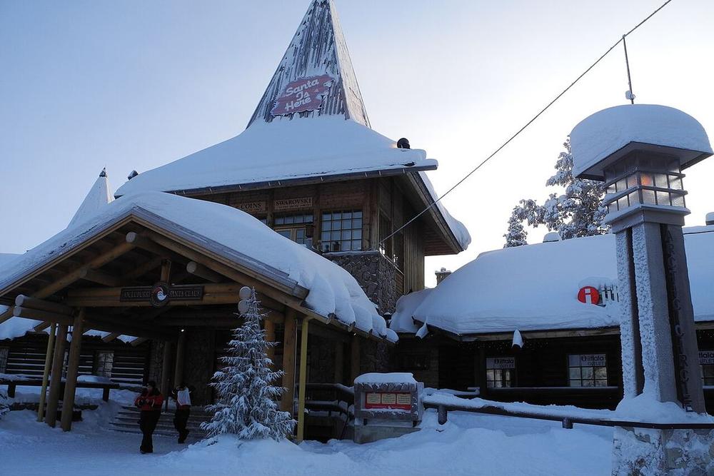 Santa Claus Village in snow, Rovaniemi
