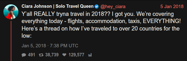 @hey_ciara tweet: budget travel thread