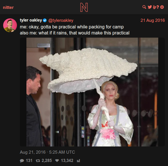 @tyleroakley tweet about practical packing vs reality