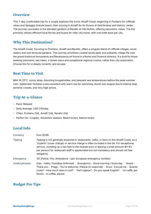 PDF sample export
